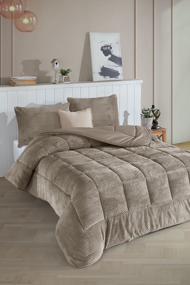 Luis Comfort Set Tek Kişilik (155x215 cm) Vizon - 3
