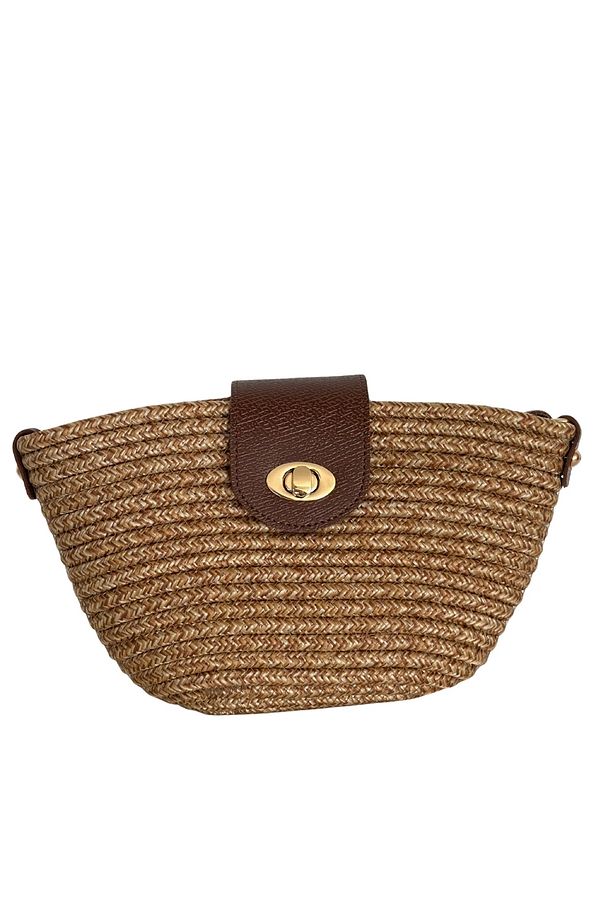 Solana Hasır Clutch Çanta - 4