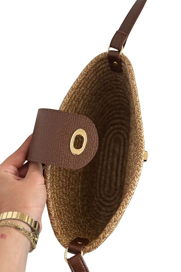 Solana Hasır Clutch Çanta - 5