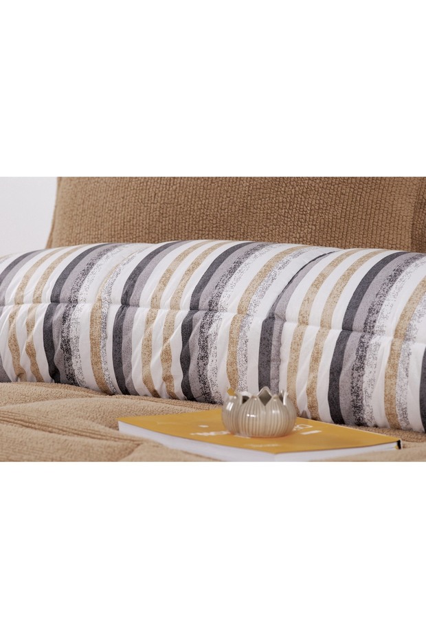 Sherpa Kapuçino Pamuk ve Kuzu Yünü Comforter Uyku Set - 6