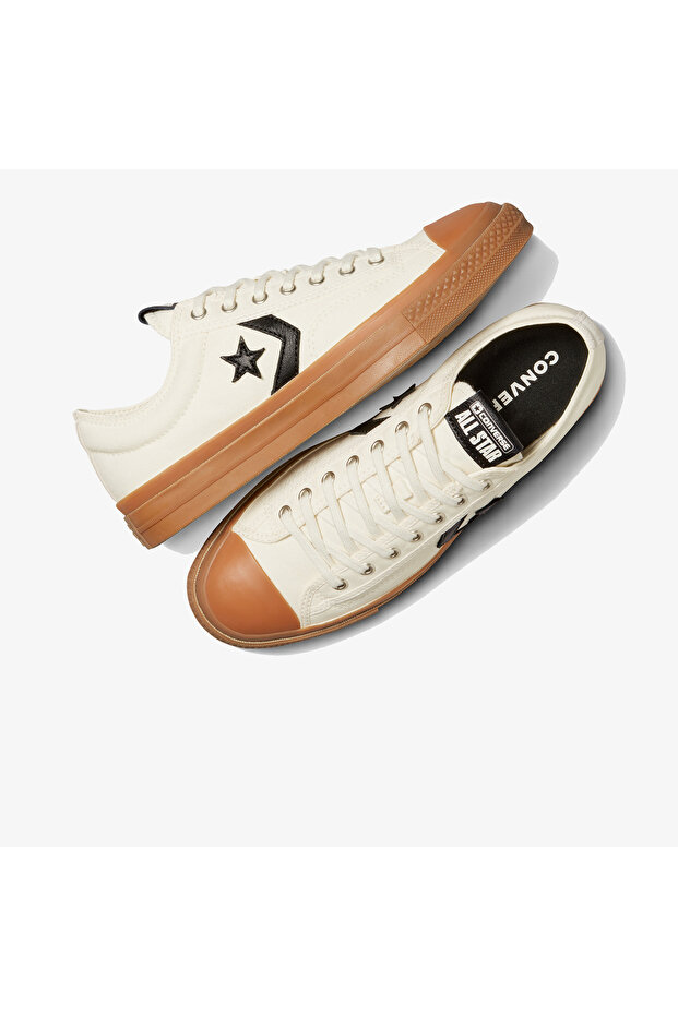Converse Star Player 76 Unisex Krem Sneaker - 5