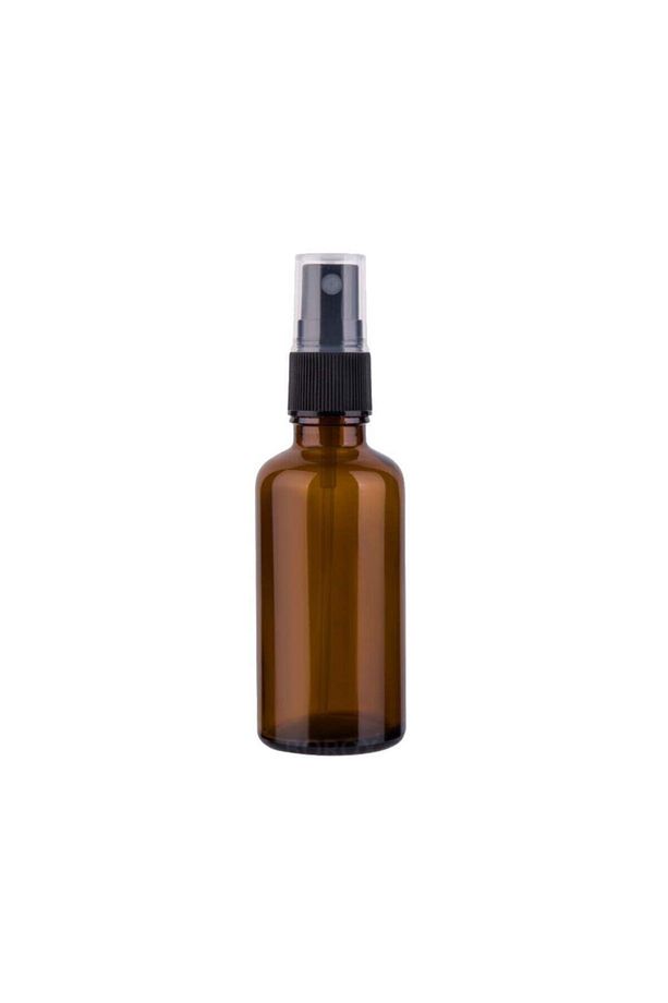Amber CamSprey Şişesi-siyah Kapak– Cam Fısfıs Şişe-30 Ml- Aromaterapi kolonya Şişesi-10adet - 2