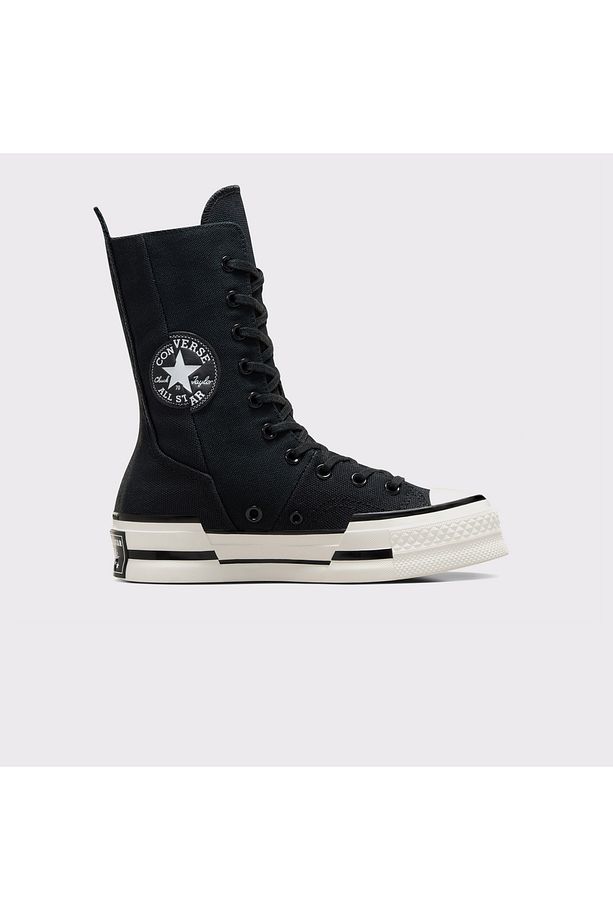Chuck 70 Plus Unisex Siyah Platform Sneaker - 1
