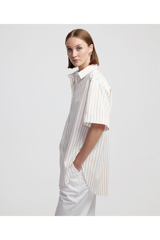 Oversize poplin gömlek - 5