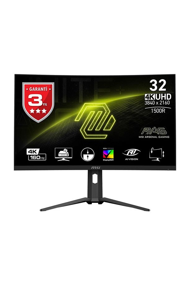 MSI 31.5 MAG 321CUP QD-OLED 3840X2160 (UHD) 16:9 CURVE 1700R QD-OLED 165HZ 0.03MS GAMING MONITOR - 1