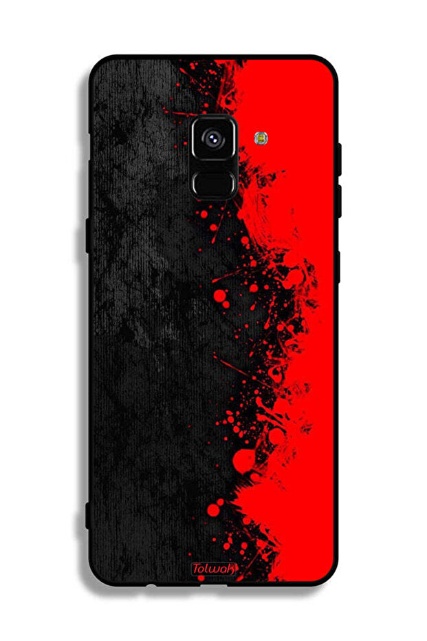 Samsung Galaxy A8 Plus (2018) Protective Case Cover Paint Abstract Pattern