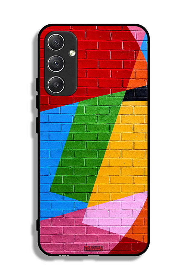 Samsung Galaxy A34 5G Protective Case Cover Colorful Wall Painting