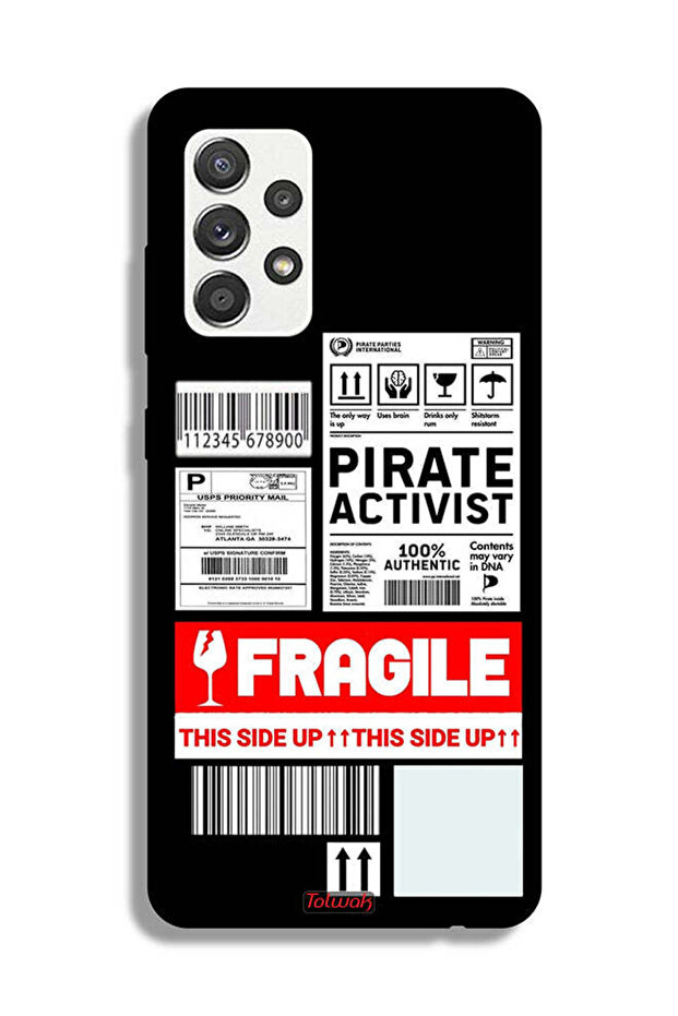 Samsung Galaxy M32 5G Protective Case Cover Private Activist Fragile Sticker