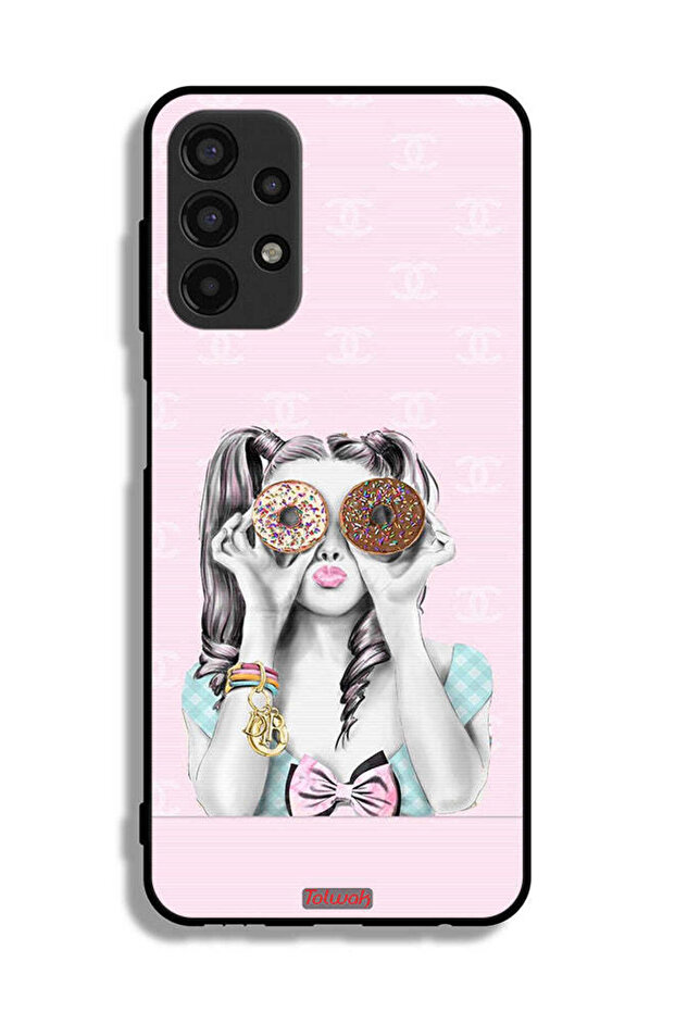 Samsung Galaxy A13 4G Protective Case Cover Holding Two Donuts