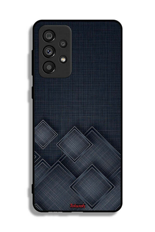 Samsung Galaxy A73 5G Protective Case Cover Squares Pattern On Cloth