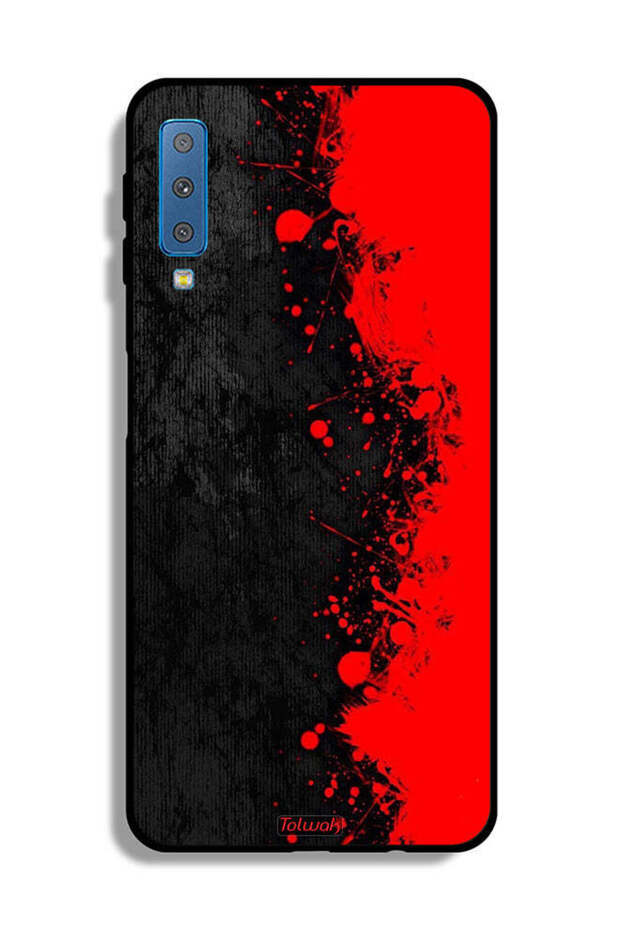 غطاء حماية لهاتف Samsung Galaxy A7 (2018) بنمط تجريدي