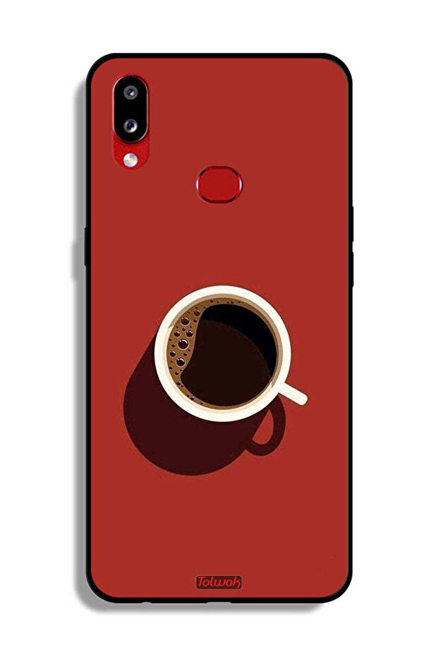 غطاء حماية لهاتف Samsung Galaxy A10s بتصميم فن فنجان القهوة