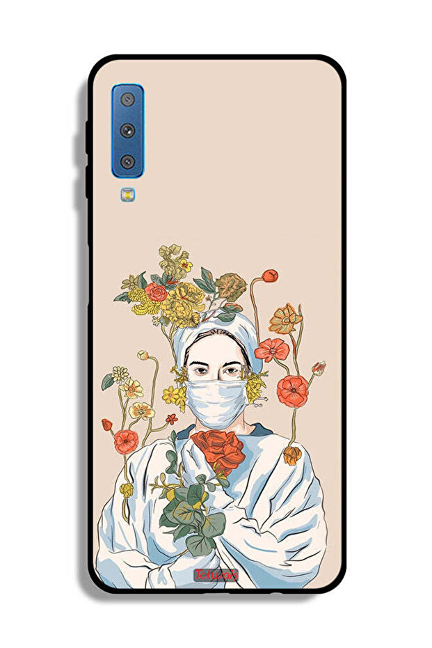 غطاء حماية لهاتف Samsung Galaxy A7 (2018) بتصميم فن الممرضة