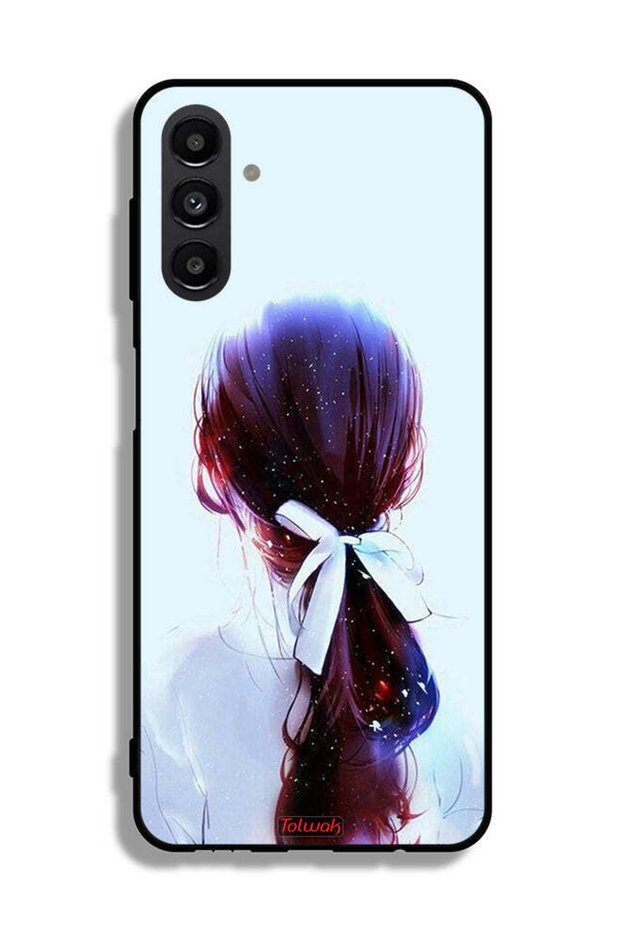 Samsung Galaxy A13 5G Protective Case Cover Tie Hair With Hairband Girl Art