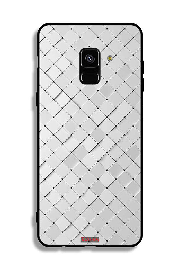 غطاء حماية لهاتف Samsung Galaxy A8 Plus (2018) بنقشة البلاط