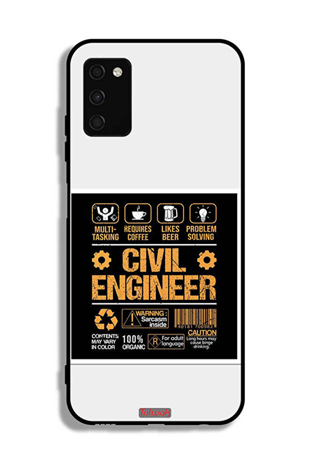 Samsung Galaxy A02s Protective Case Cover Civil Engineer Sticker