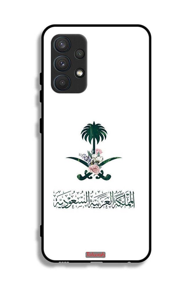 Samsung Galaxy A32 4G Protective Case Cover Kingdom Of Saudi Arabia Sign Of Flowers