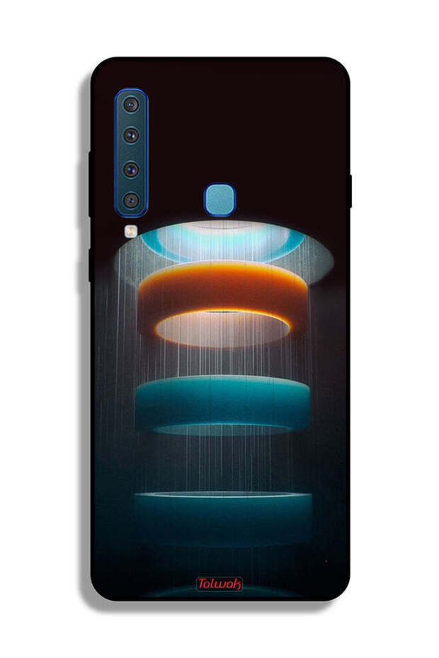 غطاء حماية لهاتف Samsung Galaxy A9 (2018) بنمط حلقات فنية