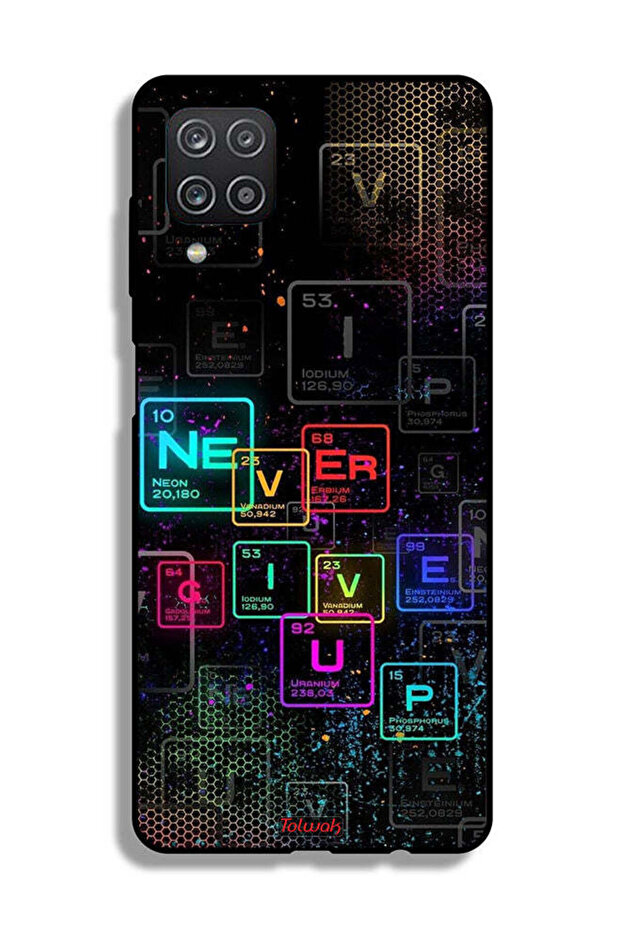 غطاء حماية لهاتف Samsung Galaxy A12 - فن Never Give Up