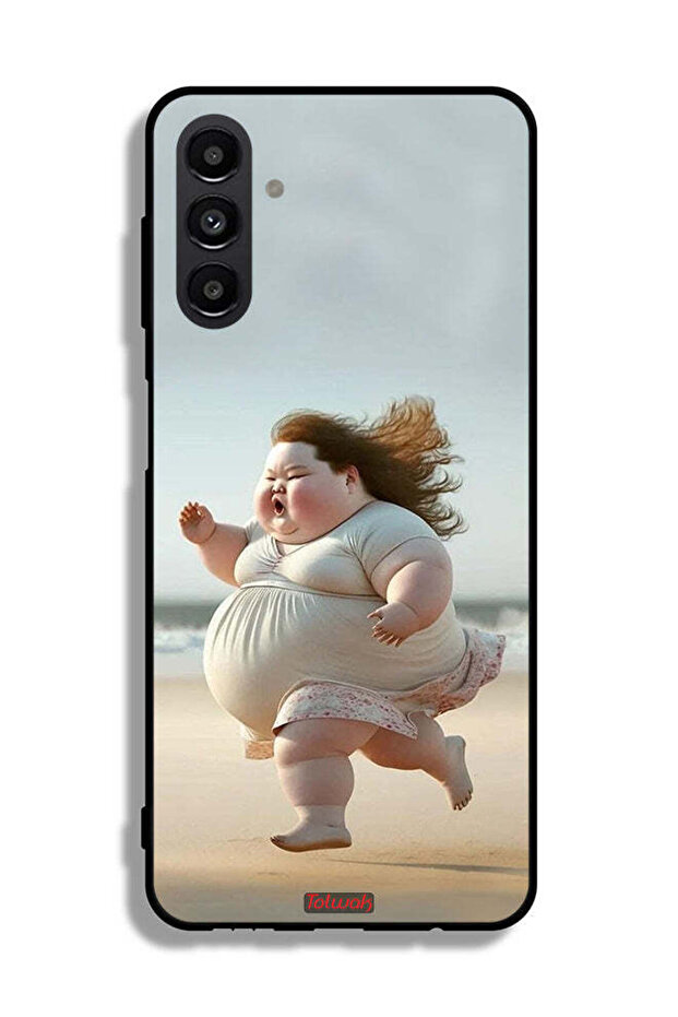 Samsung Galaxy A13 5G Protective Case Cover Fatty Baby Girl Running