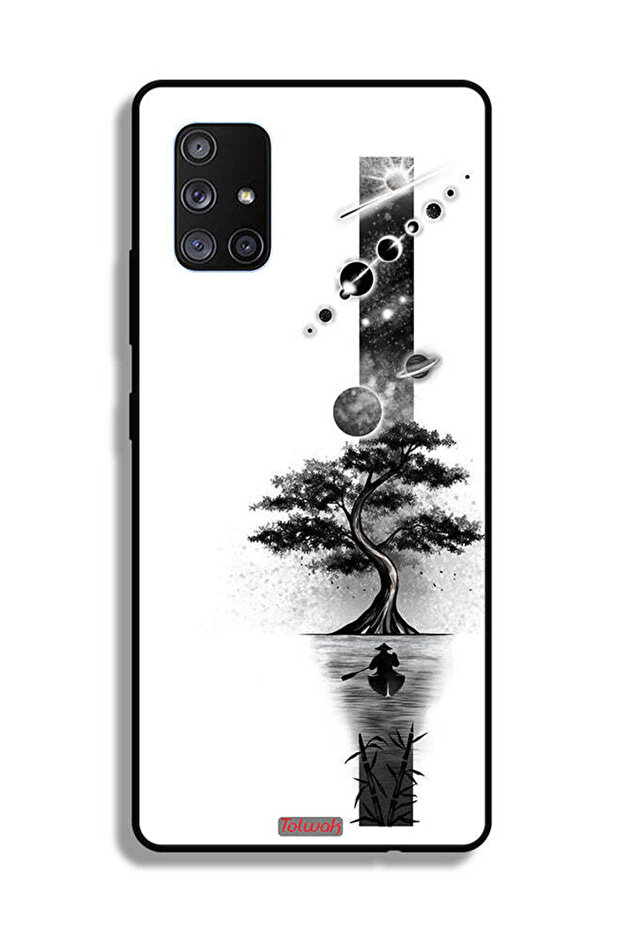 غطاء حماية لهاتف Samsung Galaxy A71 5G بتصميم فن الأرض والفضاء