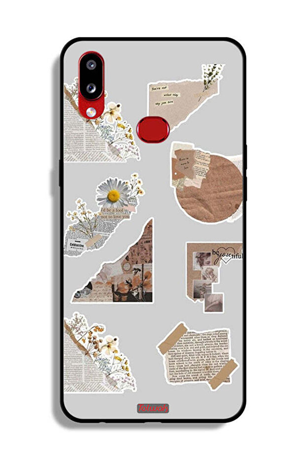 Samsung Galaxy A10s Protective Case Cover Pieces Of Paper Stickers