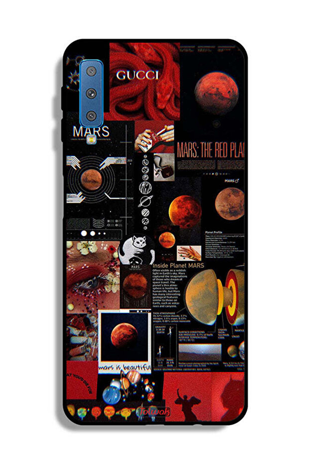 غطاء حماية لهاتف Samsung Galaxy A7 (2018) بتصميم Mars Art