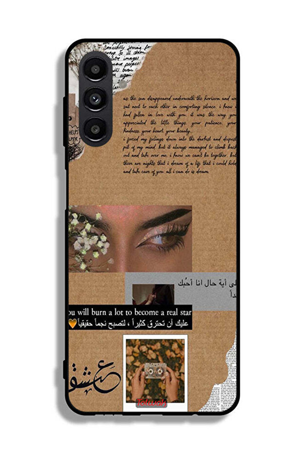 Samsung Galaxy A04s Protective Case Cover Arabic Quote You Will Burn A Lot To Become A Real Star