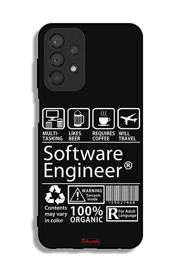 غطاء حماية لهاتف Samsung Galaxy A23، ملصق مهندس برمجيات