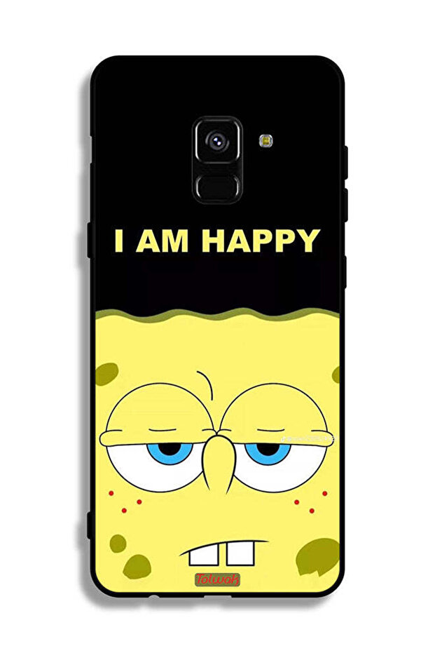 Samsung Galaxy A8 Plus (2018) Protective Case Cover I Am Happy