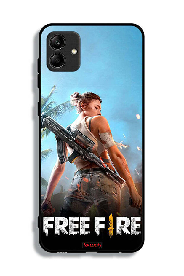 غطاء حماية لهاتف Samsung Galaxy A04e بتصميم فري فاير