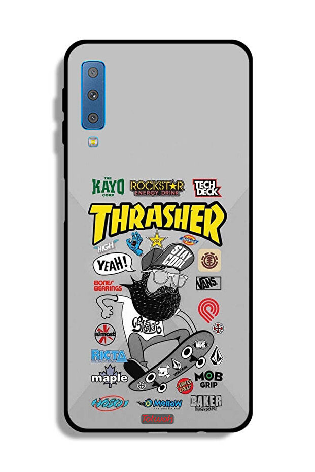 غطاء حماية لهاتف Samsung Galaxy A7 (2018) ملصق Thrasher