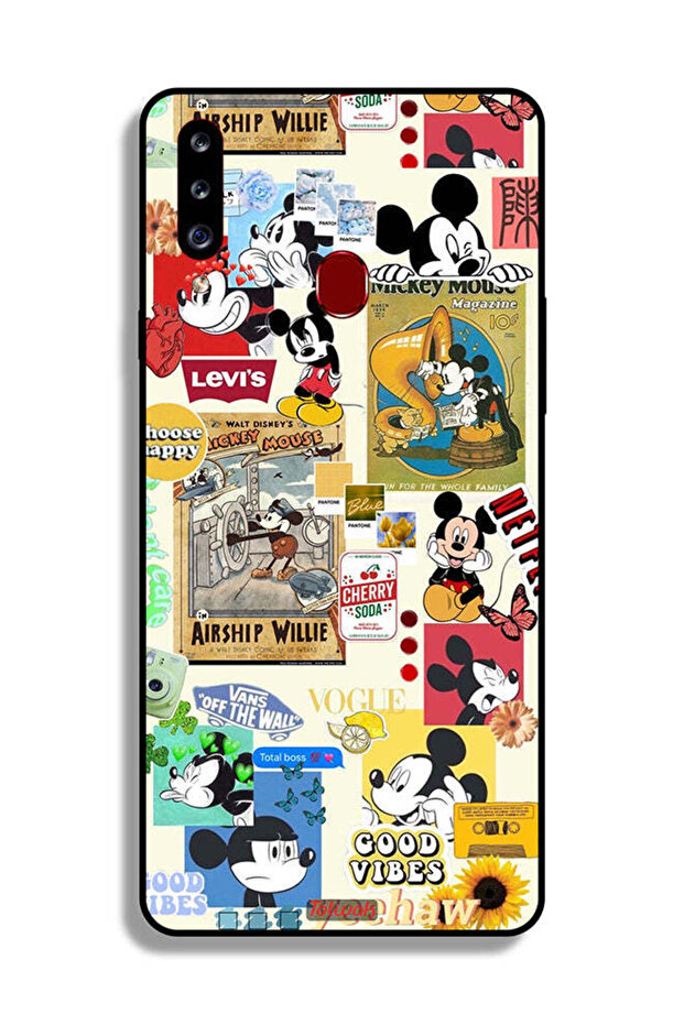 Samsung Galaxy A20s Protective Case Cover Chose Happy And Stickers