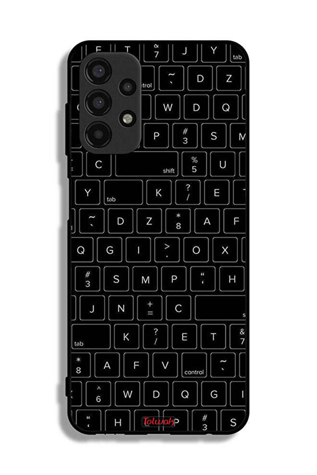 Samsung Galaxy A13 4G Protective Case Cover Random Keyboard Keys Pattern