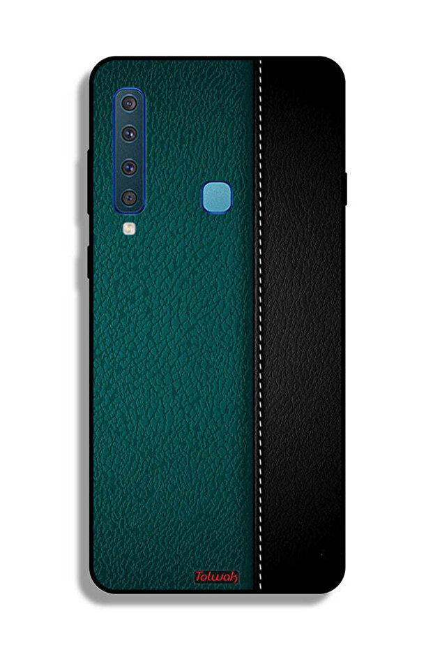 غطاء حماية جلدي بنمط لهاتف Samsung Galaxy A9 (2018)