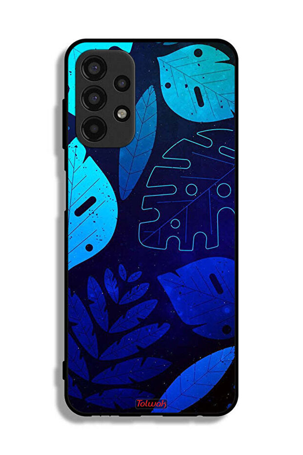 Samsung Galaxy A13 4G Protective Case Cover Leaves Pattern