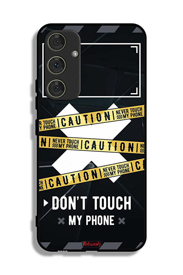 Samsung Galaxy A54 5G Protective Case Cover Caution Never Touch My Phone