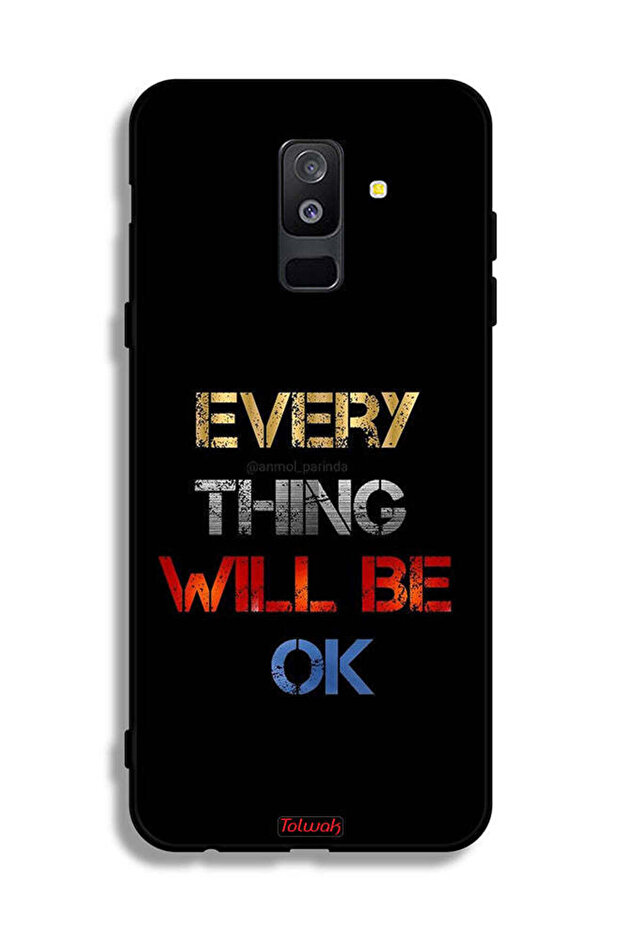 غطاء حماية لهاتف Samsung Galaxy A6 Plus (2018) كل شيء سيكون على ما يرام