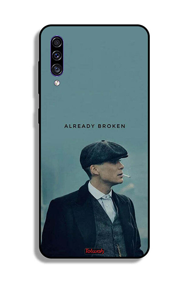 غطاء حماية لهاتف Samsung Galaxy A50s مكسور بالفعل