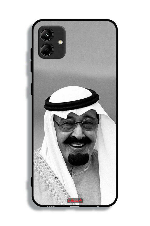 غطاء حماية لهاتف سامسونج جالكسي A04 صورة الملك عبد الله مبتسمًا