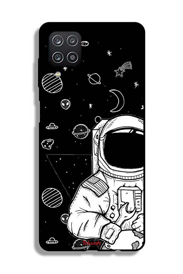 Samsung Galaxy A12 Protective Case Cover Astronaut Art