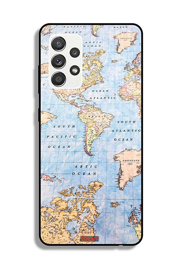 Samsung Galaxy M32 5G Protective Case Cover World Map
