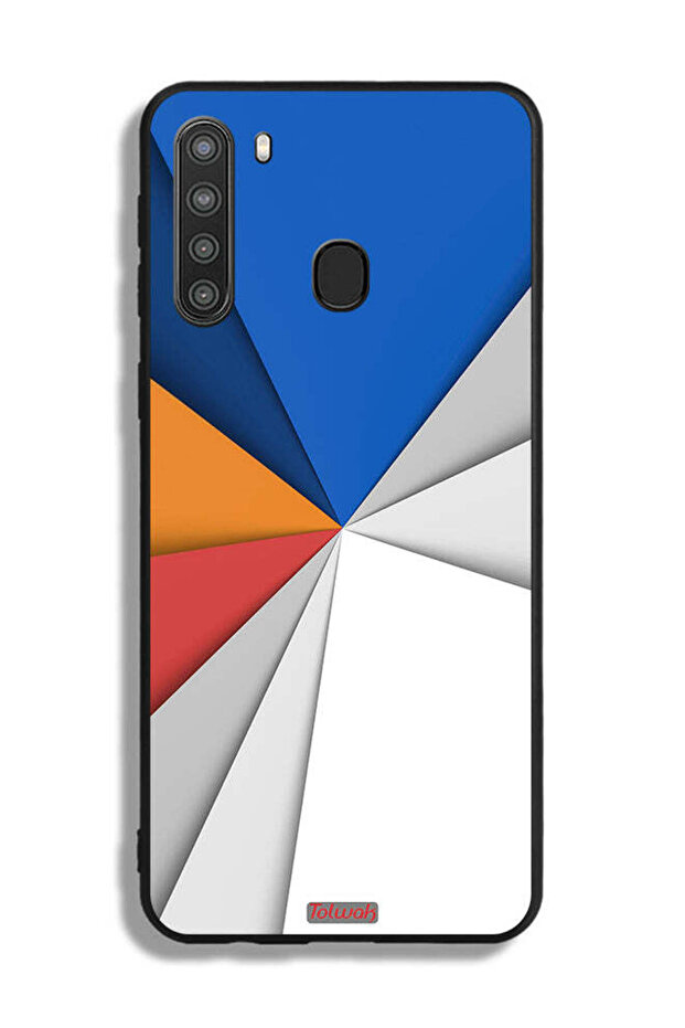 غطاء حماية لهاتف Samsung Galaxy A21 مصنوع من مادة مطابقة للفن التجريدي