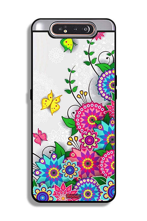 Samsung Galaxy A80 Protective Case Cover Mandala Flowers