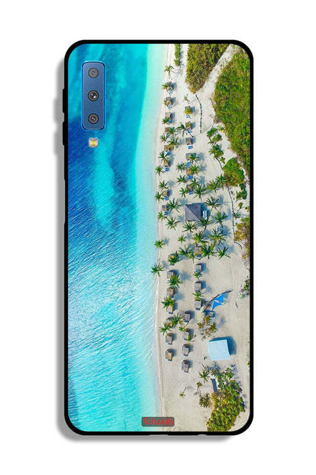 غطاء حماية لهاتف Samsung Galaxy A7 (2018) - شاطئ