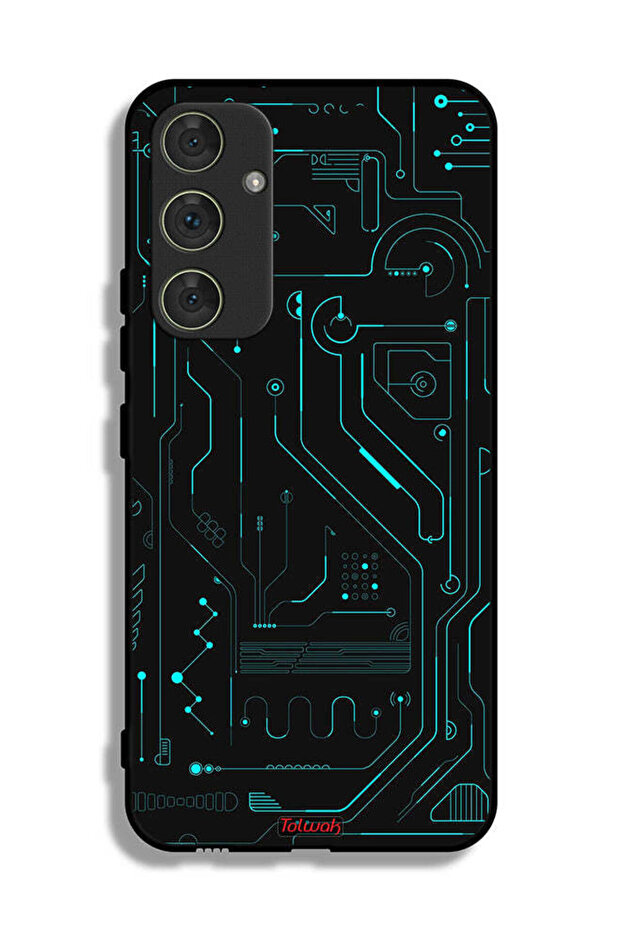 Samsung Galaxy A54 5G Protective Case Cover Digital Art Circuits Minimalism Multiple Display