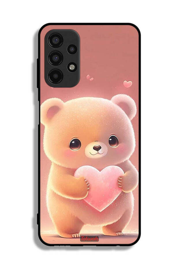 Samsung Galaxy A13 4G Protective Case Cover Cute Little Panda Holding Heart