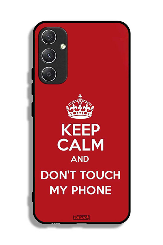 Samsung Galaxy A34 5G Protective Case Cover Keep Calm And Dont Touch My Phone