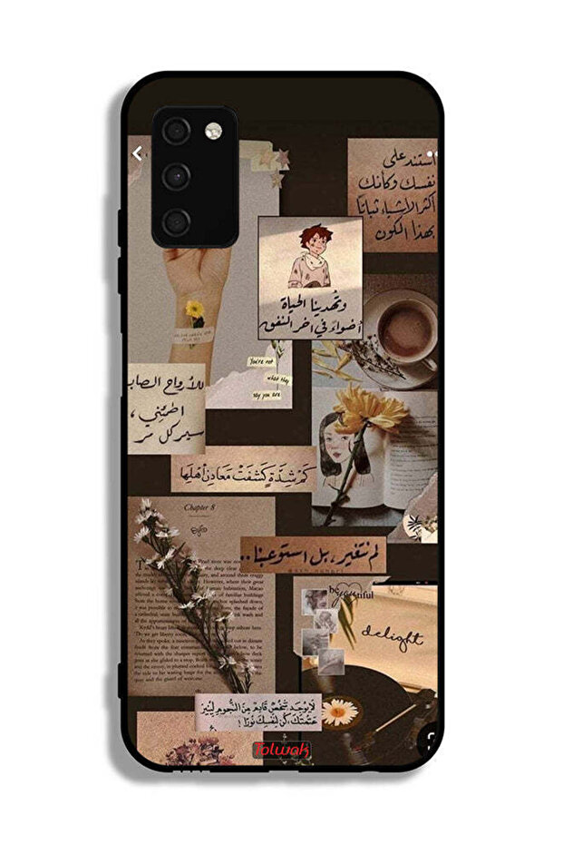 غطاء حماية لهاتف سامسونج جالكسي A02s بنقشة اقتباسات عربية عتيقة