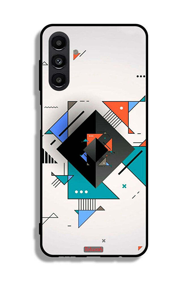 غطاء حماية سامسونج جالاكسي A13 5G من سامسونج Galaxy A13 5G غطاء حماية مربع ومثلث الشكل بنمط تجريدي